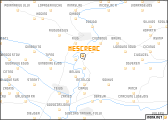 map of Meşcreac