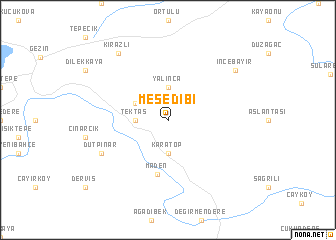 map of Meşedibi