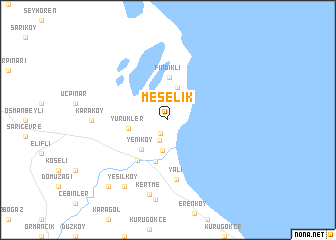 map of Meşelik