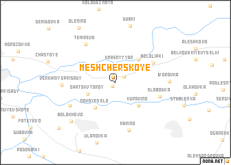 map of Meshcherskoye