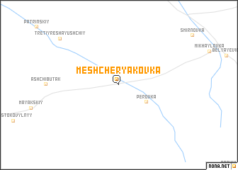 map of Meshcheryakovka