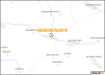map of Meshkovskaya