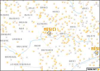 map of Mesići
