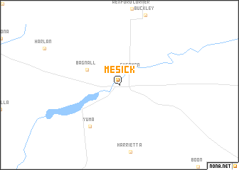 map of Mesick