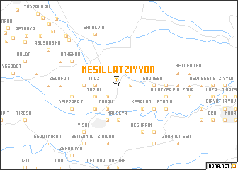 map of Mesillat Ẕiyyon