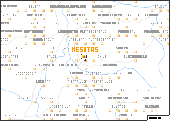 map of Mesitas