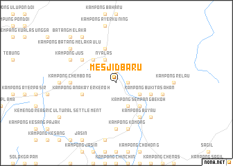 map of Mesjid Baru