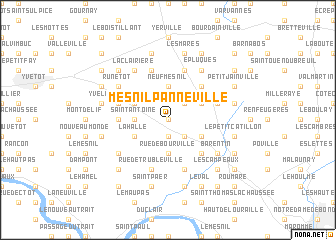 map of Mesnil-Panneville