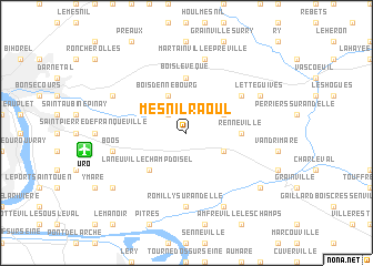 map of Mesnil-Raoul