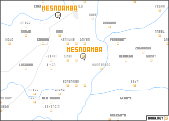 map of Mesno Āmba
