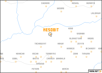 map of Mesobīt