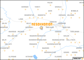 map of Mesokhórion