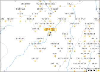 map of Mesok I