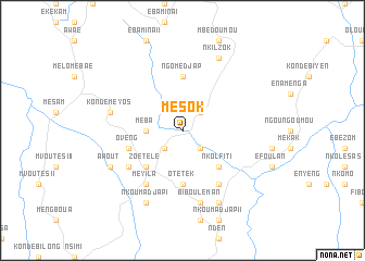 map of Mésok