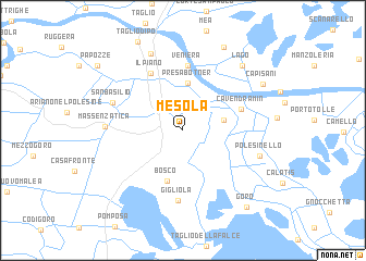 map of Mesola