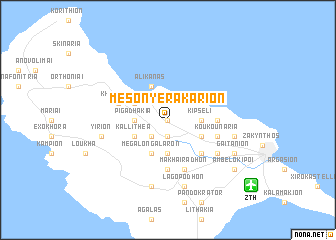 map of Méson Yerakaríon