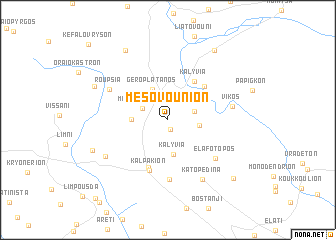 map of Mesovoúnion