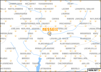 map of Messeix