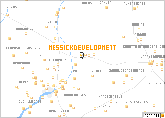 map of Messick Development