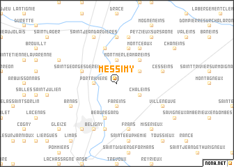 map of Messimy