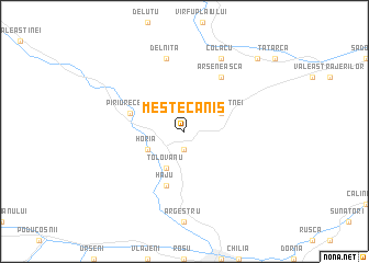 map of Mestecăniş