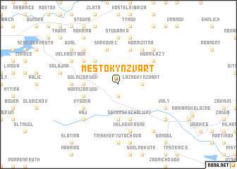 map of Město Kynžvart