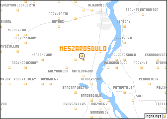 map of Mészárosdůlő