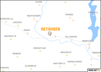 map of Metamora