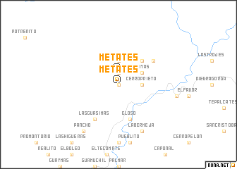 map of Metates
