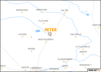 map of Metea