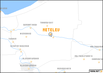 map of Metelëv