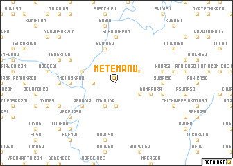 map of Metemanu