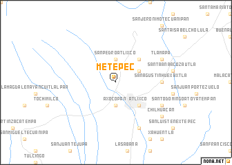 map of Metepec