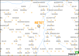 map of Métet