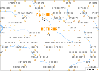 map of Methana