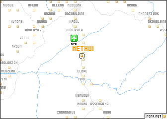 map of Methui