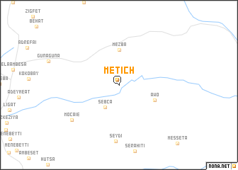 map of Metich