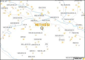 map of Metikoši