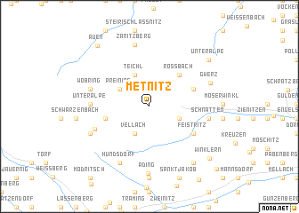 map of Metnitz
