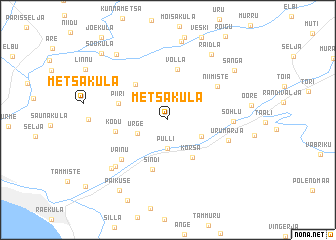 map of Metsaküla