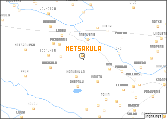 map of Metsaküla