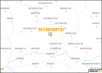 map of Metsemantsi