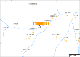 map of Metumbambe