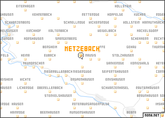 map of Metzebach