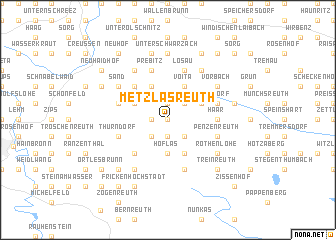 map of Metzlasreuth