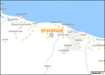 map of Meukopuue