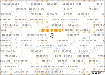 map of Meulebeke