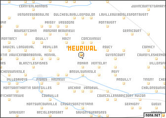 map of Meurival