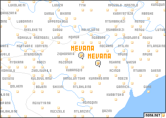 map of Mevana