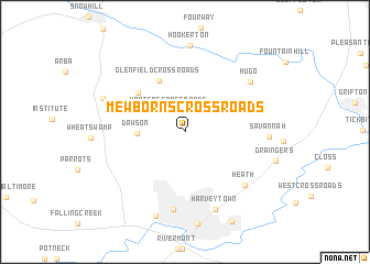 map of Mewborns Crossroads